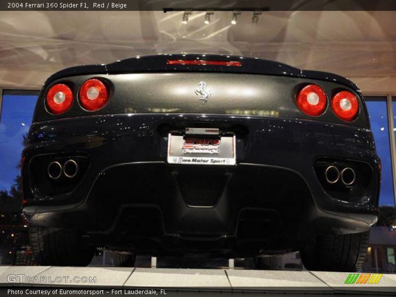 Red / Beige 2004 Ferrari 360 Spider F1