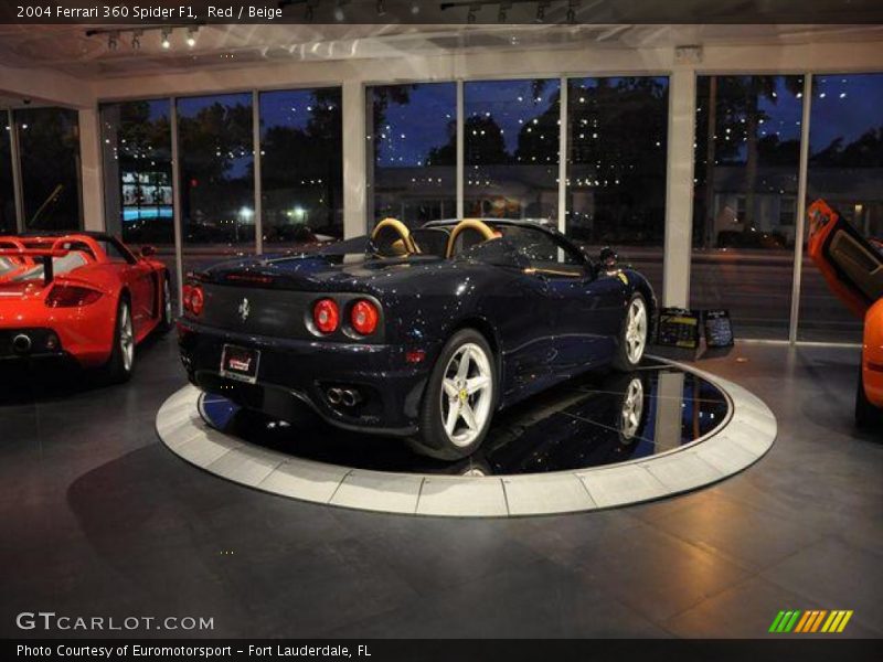 Red / Beige 2004 Ferrari 360 Spider F1