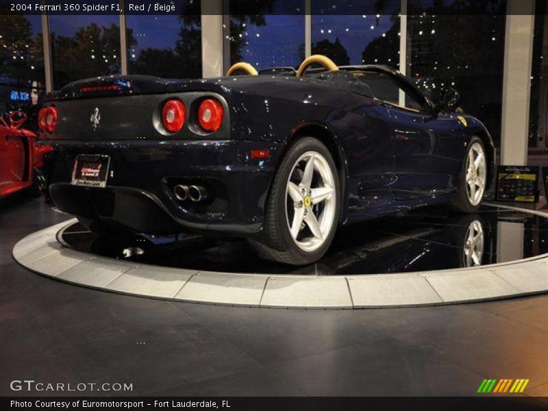 Red / Beige 2004 Ferrari 360 Spider F1