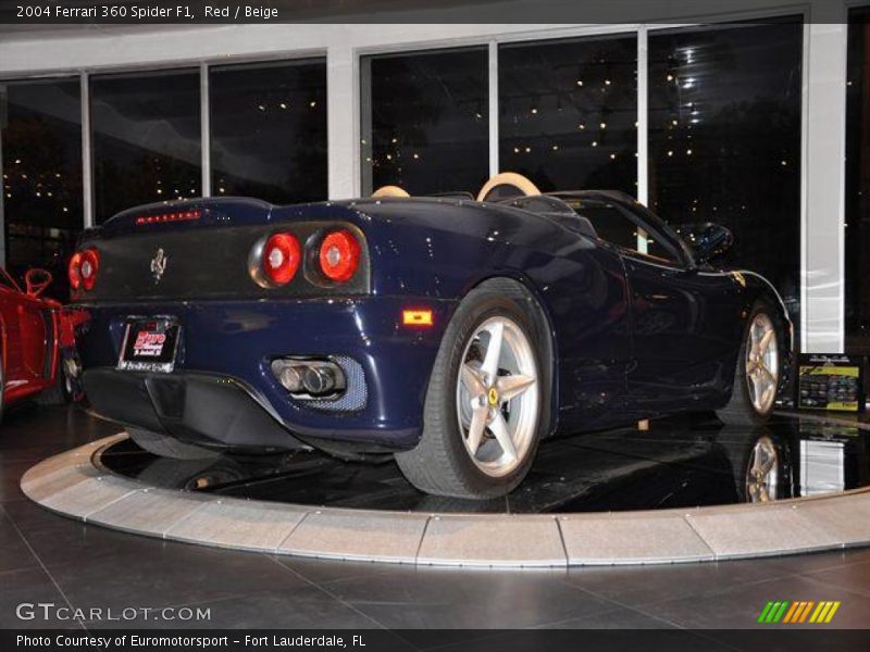 Red / Beige 2004 Ferrari 360 Spider F1