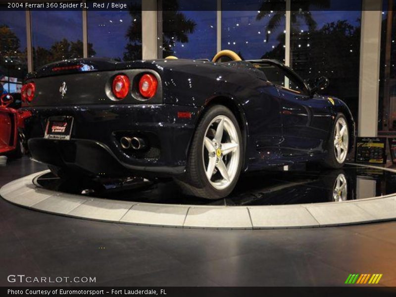 Red / Beige 2004 Ferrari 360 Spider F1