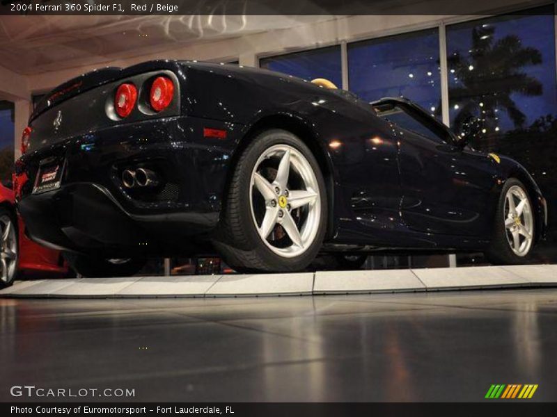 Red / Beige 2004 Ferrari 360 Spider F1