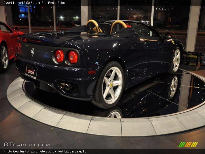 Red / Beige 2004 Ferrari 360 Spider F1