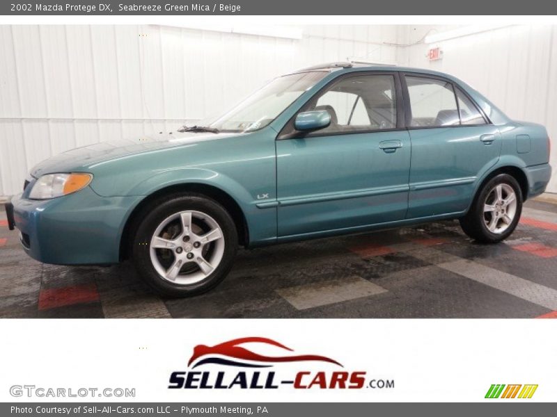 Seabreeze Green Mica / Beige 2002 Mazda Protege DX