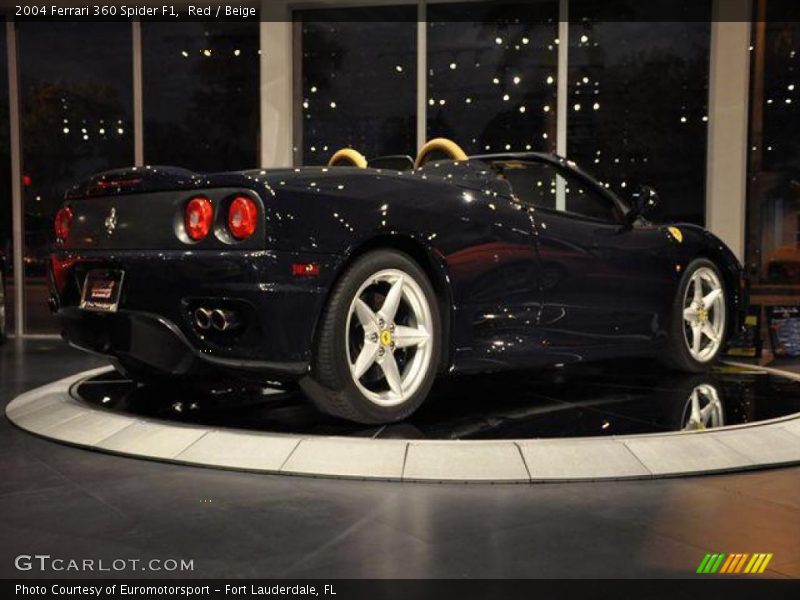 Red / Beige 2004 Ferrari 360 Spider F1