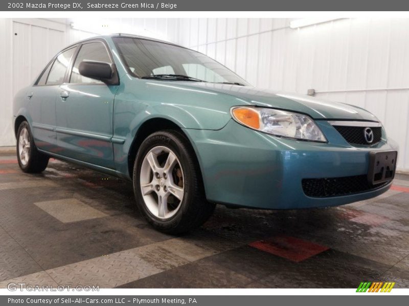 Seabreeze Green Mica / Beige 2002 Mazda Protege DX