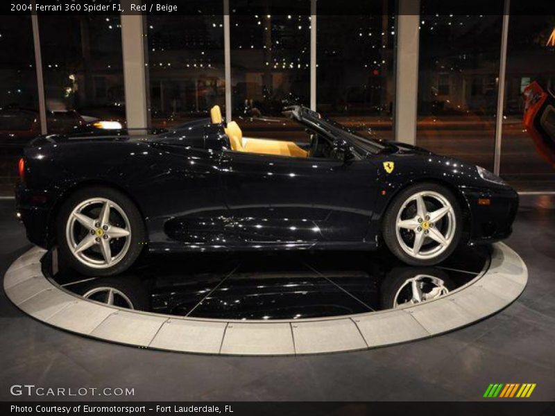 Red / Beige 2004 Ferrari 360 Spider F1