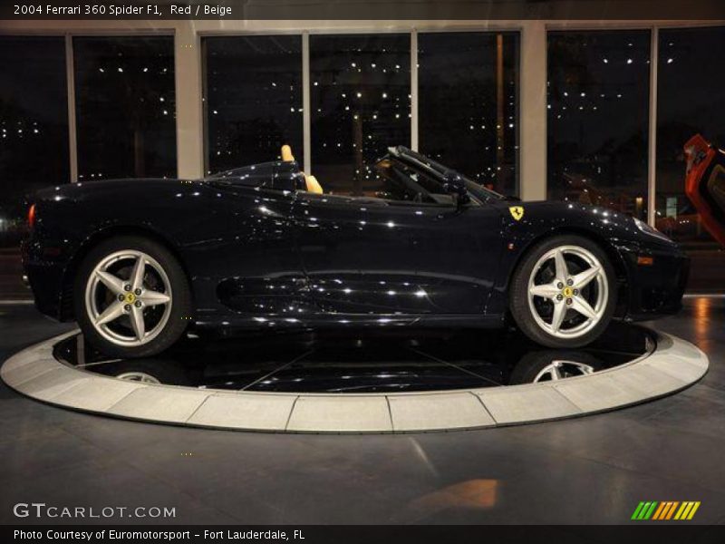 Red / Beige 2004 Ferrari 360 Spider F1