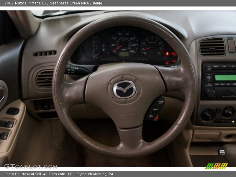 Seabreeze Green Mica / Beige 2002 Mazda Protege DX