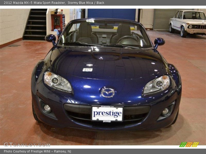 Stormy Blue Mica / Black 2012 Mazda MX-5 Miata Sport Roadster