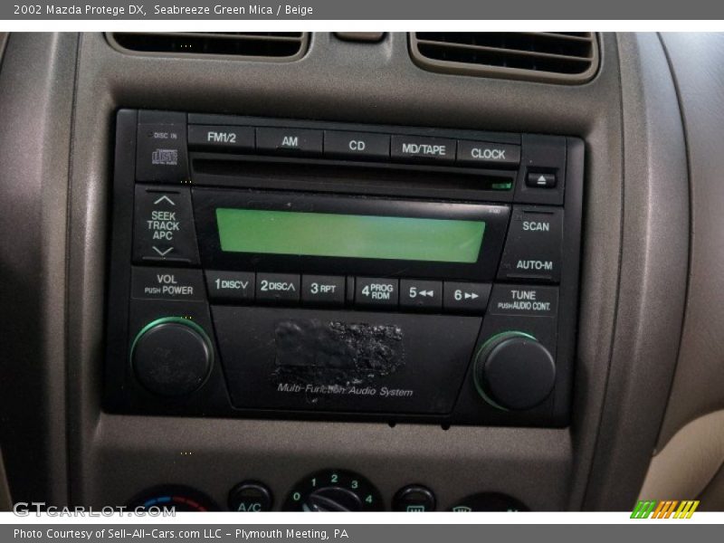 Seabreeze Green Mica / Beige 2002 Mazda Protege DX