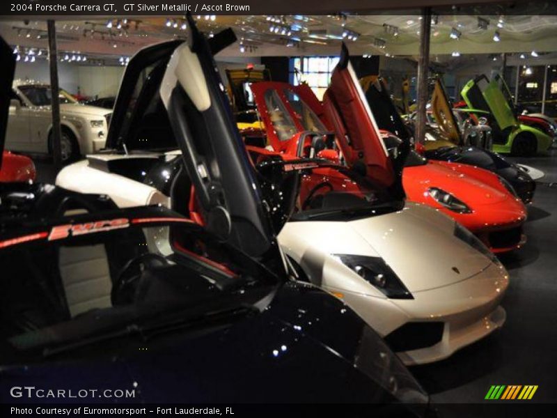 GT Silver Metallic / Ascot Brown 2004 Porsche Carrera GT