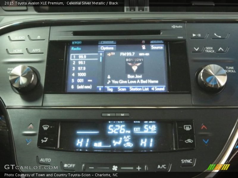 Celestial Silver Metallic / Black 2015 Toyota Avalon XLE Premium