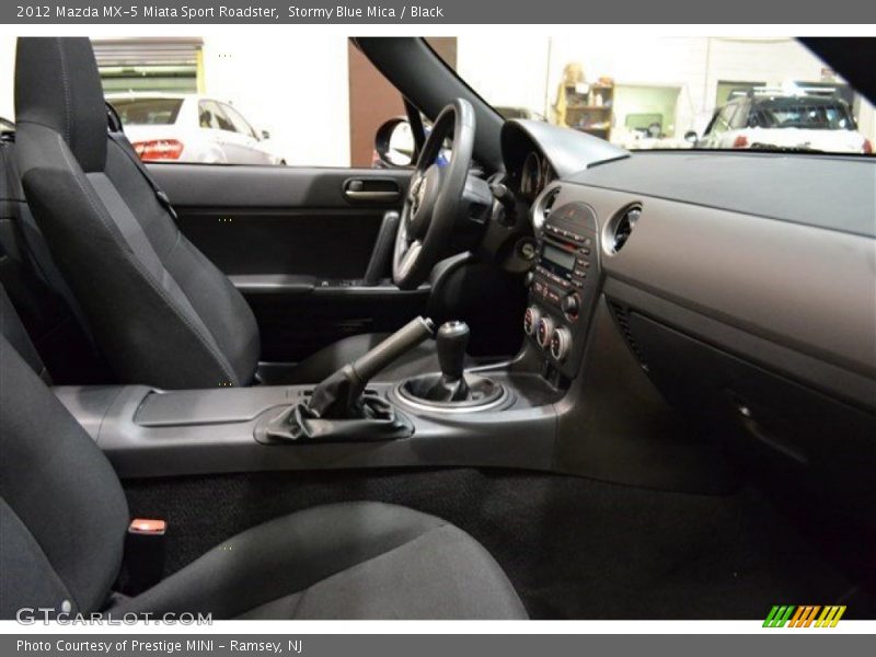 Stormy Blue Mica / Black 2012 Mazda MX-5 Miata Sport Roadster
