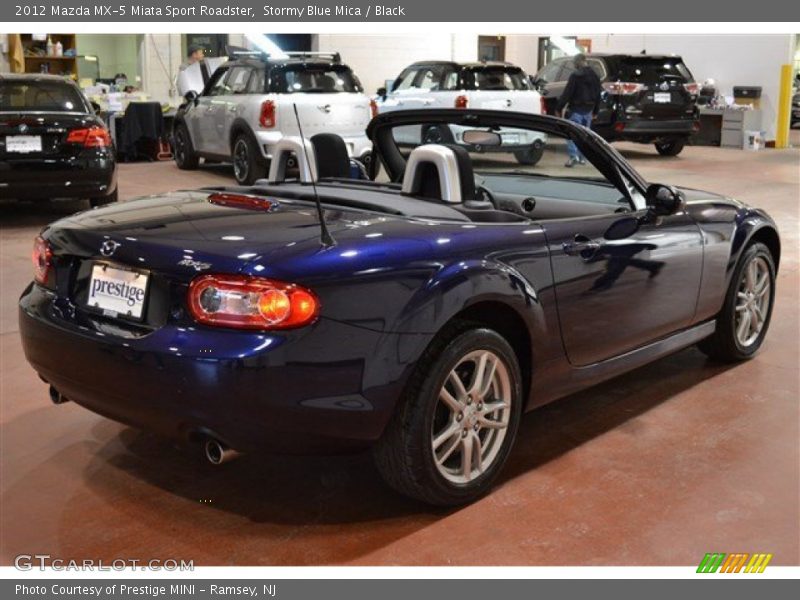 Stormy Blue Mica / Black 2012 Mazda MX-5 Miata Sport Roadster