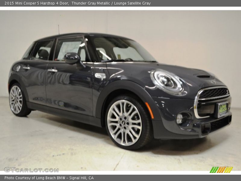 Thunder Gray Metallic / Lounge Satellite Gray 2015 Mini Cooper S Hardtop 4 Door