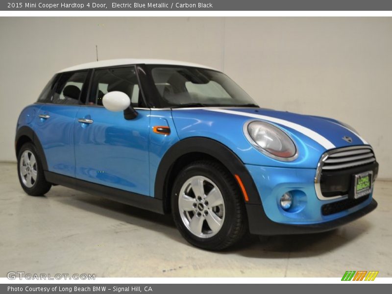 Electric Blue Metallic / Carbon Black 2015 Mini Cooper Hardtop 4 Door