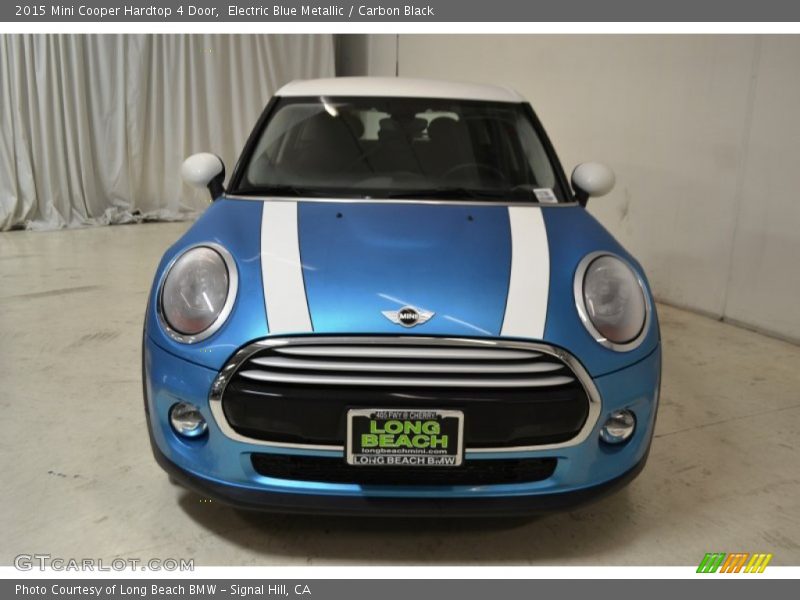 Electric Blue Metallic / Carbon Black 2015 Mini Cooper Hardtop 4 Door