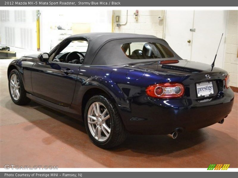 Stormy Blue Mica / Black 2012 Mazda MX-5 Miata Sport Roadster