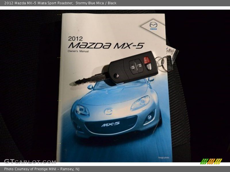 Stormy Blue Mica / Black 2012 Mazda MX-5 Miata Sport Roadster