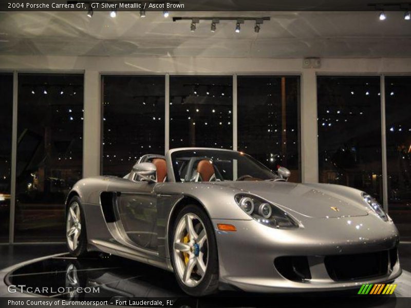 GT Silver Metallic / Ascot Brown 2004 Porsche Carrera GT