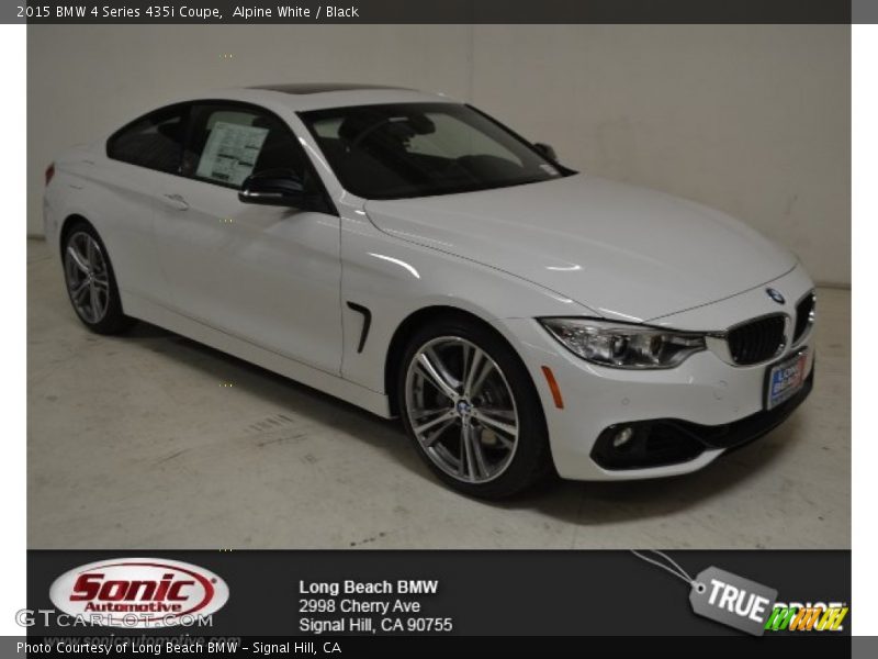 Alpine White / Black 2015 BMW 4 Series 435i Coupe