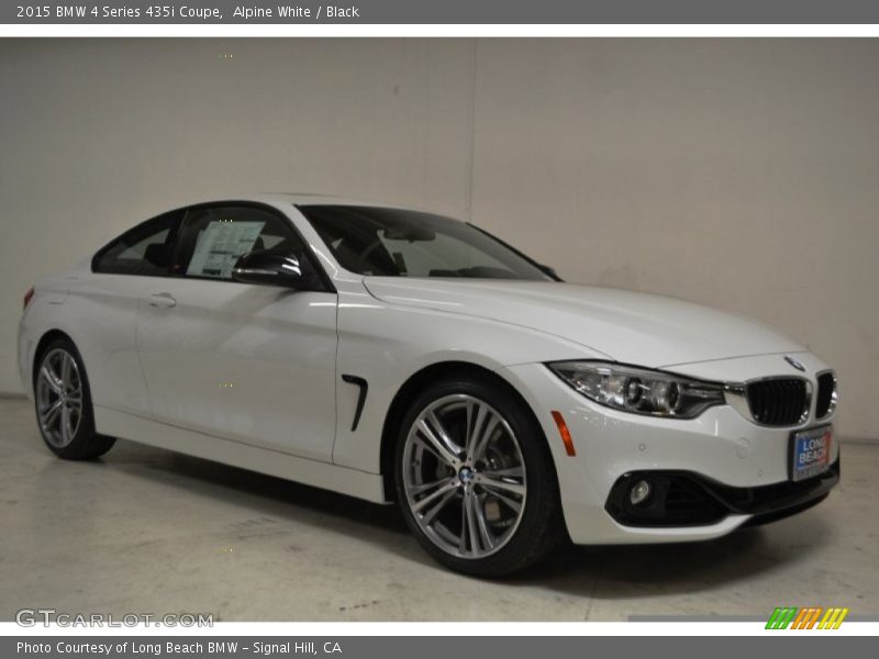 Alpine White / Black 2015 BMW 4 Series 435i Coupe