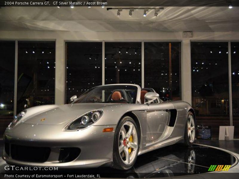 GT Silver Metallic / Ascot Brown 2004 Porsche Carrera GT