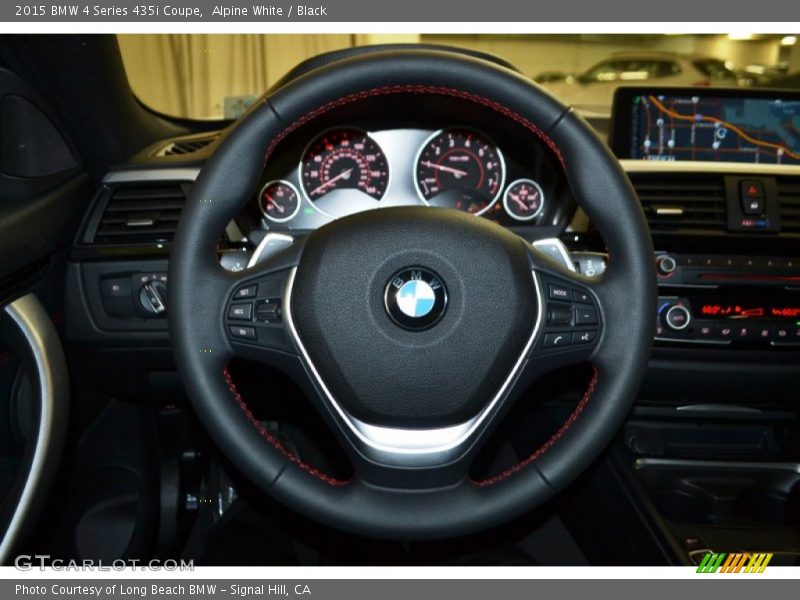 Alpine White / Black 2015 BMW 4 Series 435i Coupe