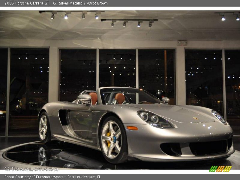 GT Silver Metallic / Ascot Brown 2005 Porsche Carrera GT