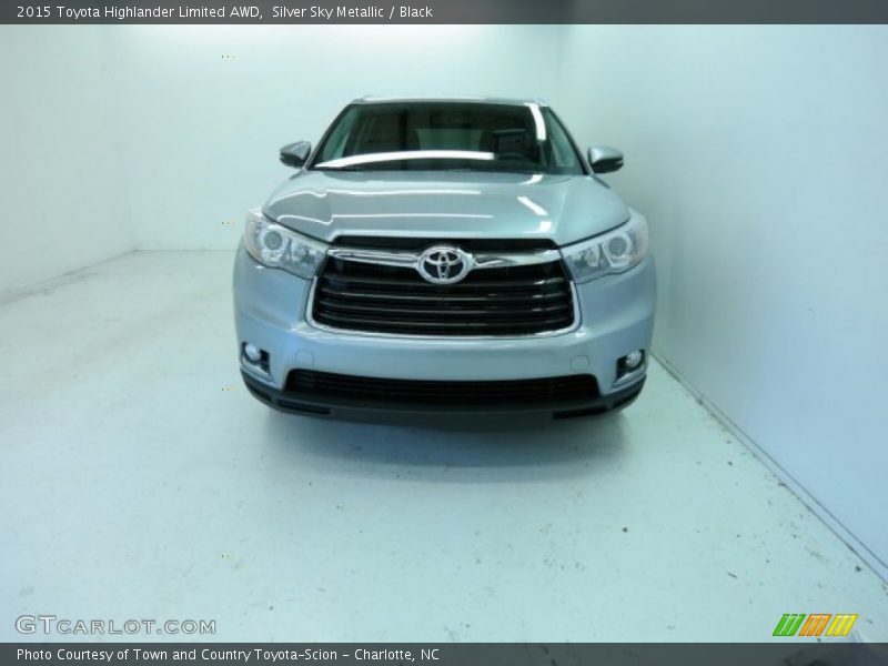 Silver Sky Metallic / Black 2015 Toyota Highlander Limited AWD