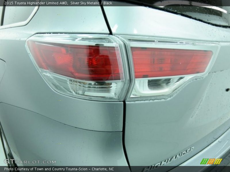 Silver Sky Metallic / Black 2015 Toyota Highlander Limited AWD