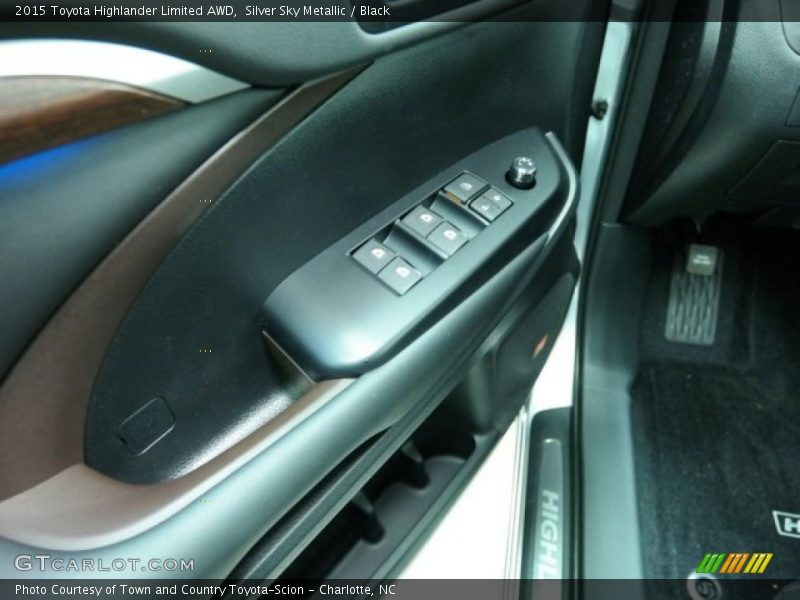 Silver Sky Metallic / Black 2015 Toyota Highlander Limited AWD
