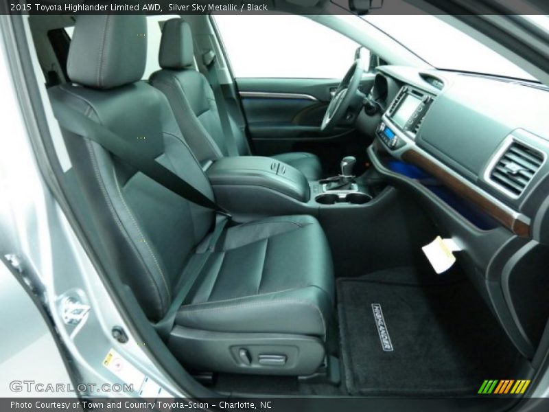 Silver Sky Metallic / Black 2015 Toyota Highlander Limited AWD