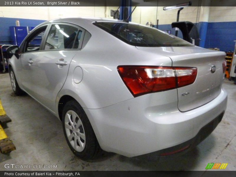 Bright Silver / Black 2013 Kia Rio LX Sedan