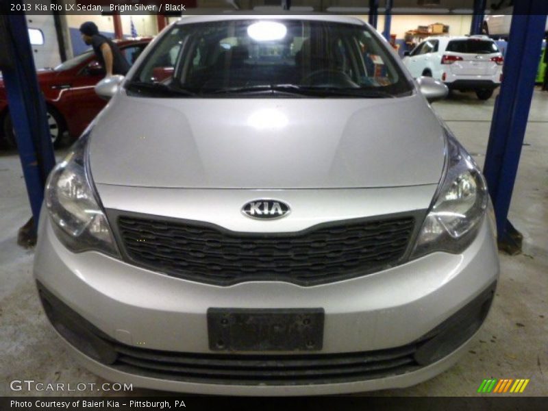 Bright Silver / Black 2013 Kia Rio LX Sedan