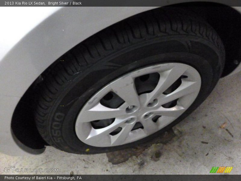 Bright Silver / Black 2013 Kia Rio LX Sedan