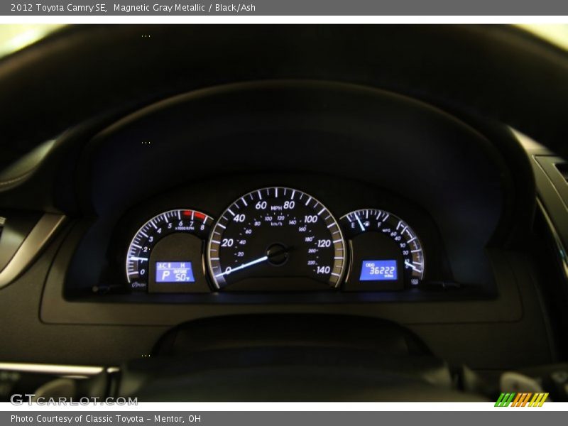 Magnetic Gray Metallic / Black/Ash 2012 Toyota Camry SE