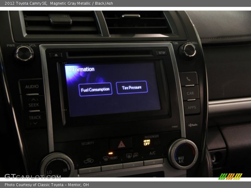 Magnetic Gray Metallic / Black/Ash 2012 Toyota Camry SE