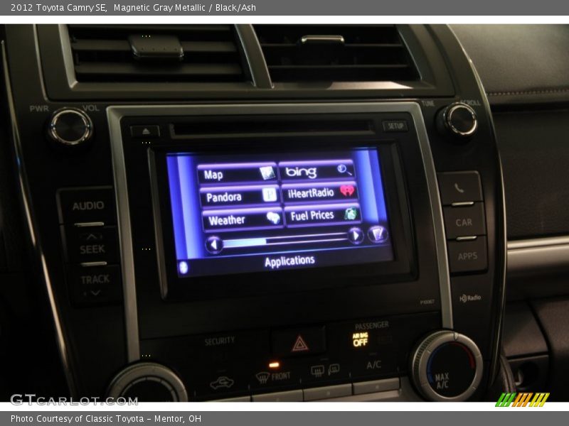 Magnetic Gray Metallic / Black/Ash 2012 Toyota Camry SE