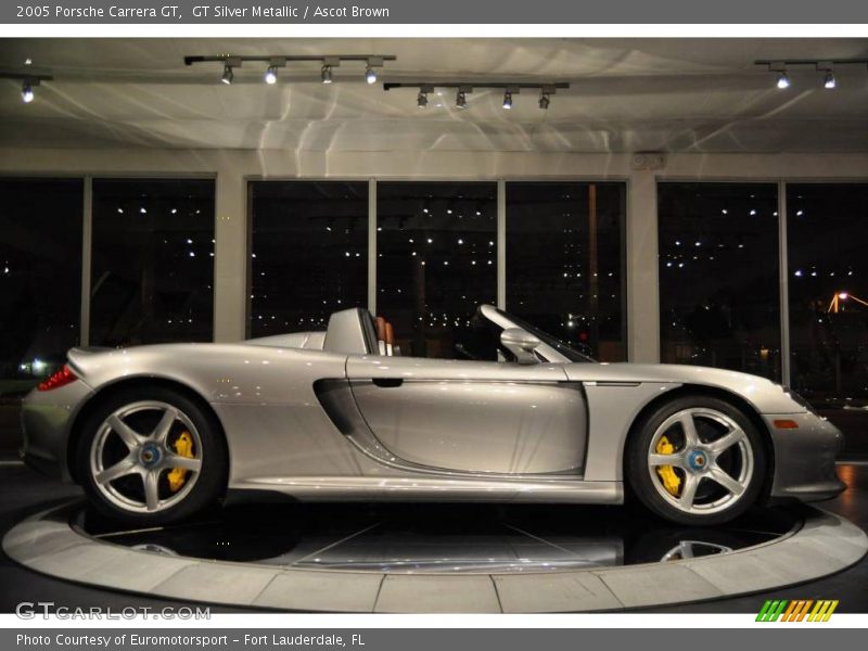 GT Silver Metallic / Ascot Brown 2005 Porsche Carrera GT