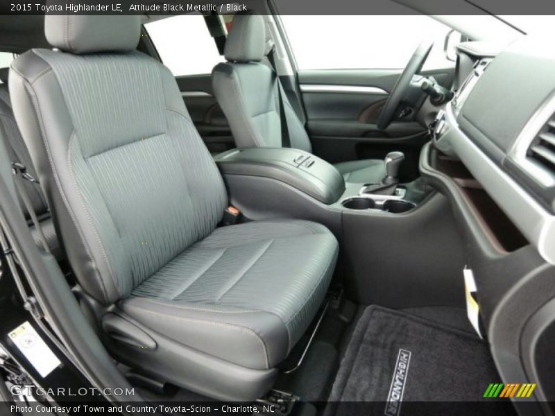 Attitude Black Metallic / Black 2015 Toyota Highlander LE
