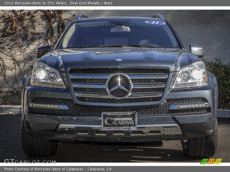 Steel Grey Metallic / Black 2011 Mercedes-Benz GL 550 4Matic