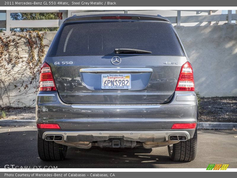 Steel Grey Metallic / Black 2011 Mercedes-Benz GL 550 4Matic