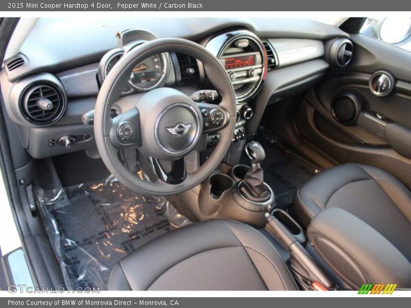 Pepper White / Carbon Black 2015 Mini Cooper Hardtop 4 Door