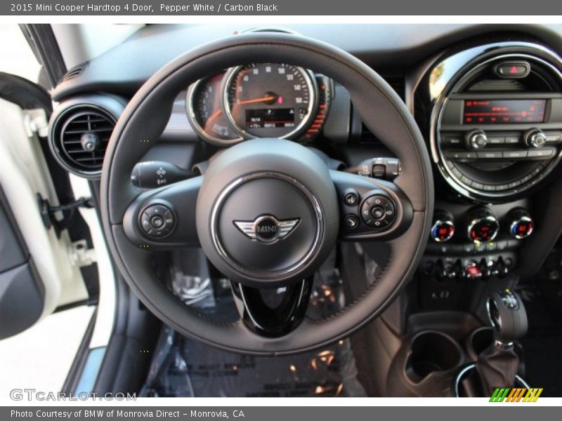 Pepper White / Carbon Black 2015 Mini Cooper Hardtop 4 Door