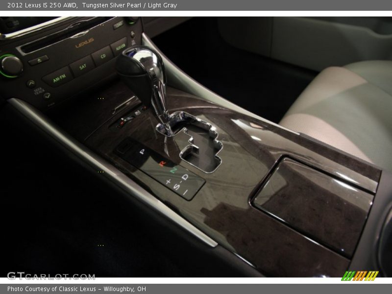 Tungsten Silver Pearl / Light Gray 2012 Lexus IS 250 AWD