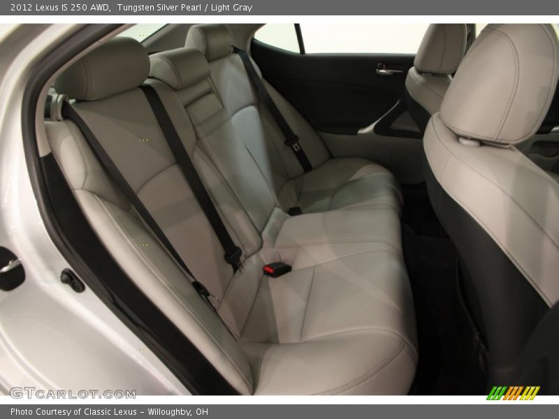 Tungsten Silver Pearl / Light Gray 2012 Lexus IS 250 AWD