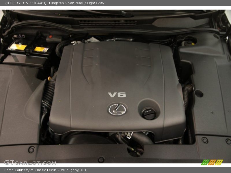 Tungsten Silver Pearl / Light Gray 2012 Lexus IS 250 AWD