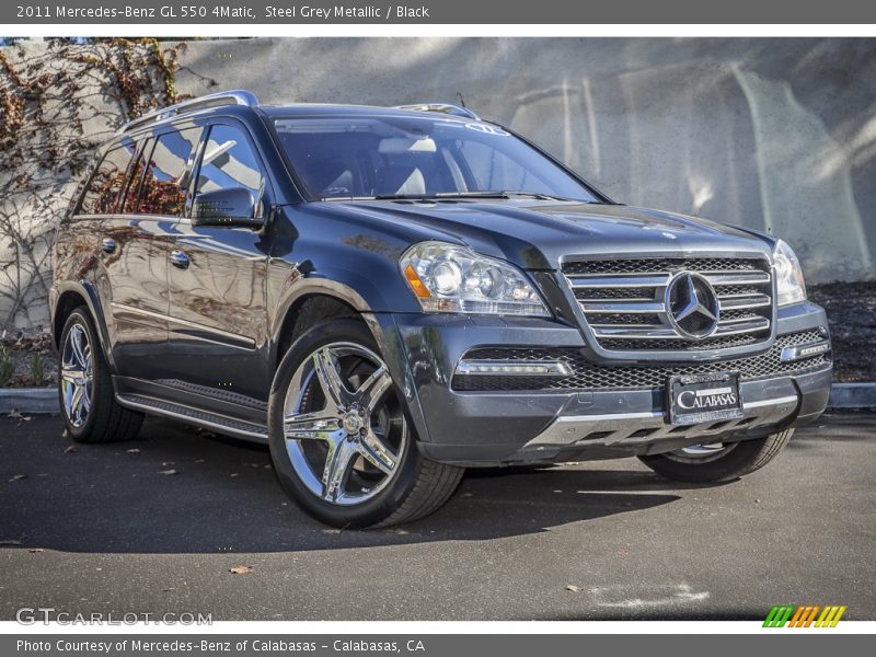 Steel Grey Metallic / Black 2011 Mercedes-Benz GL 550 4Matic